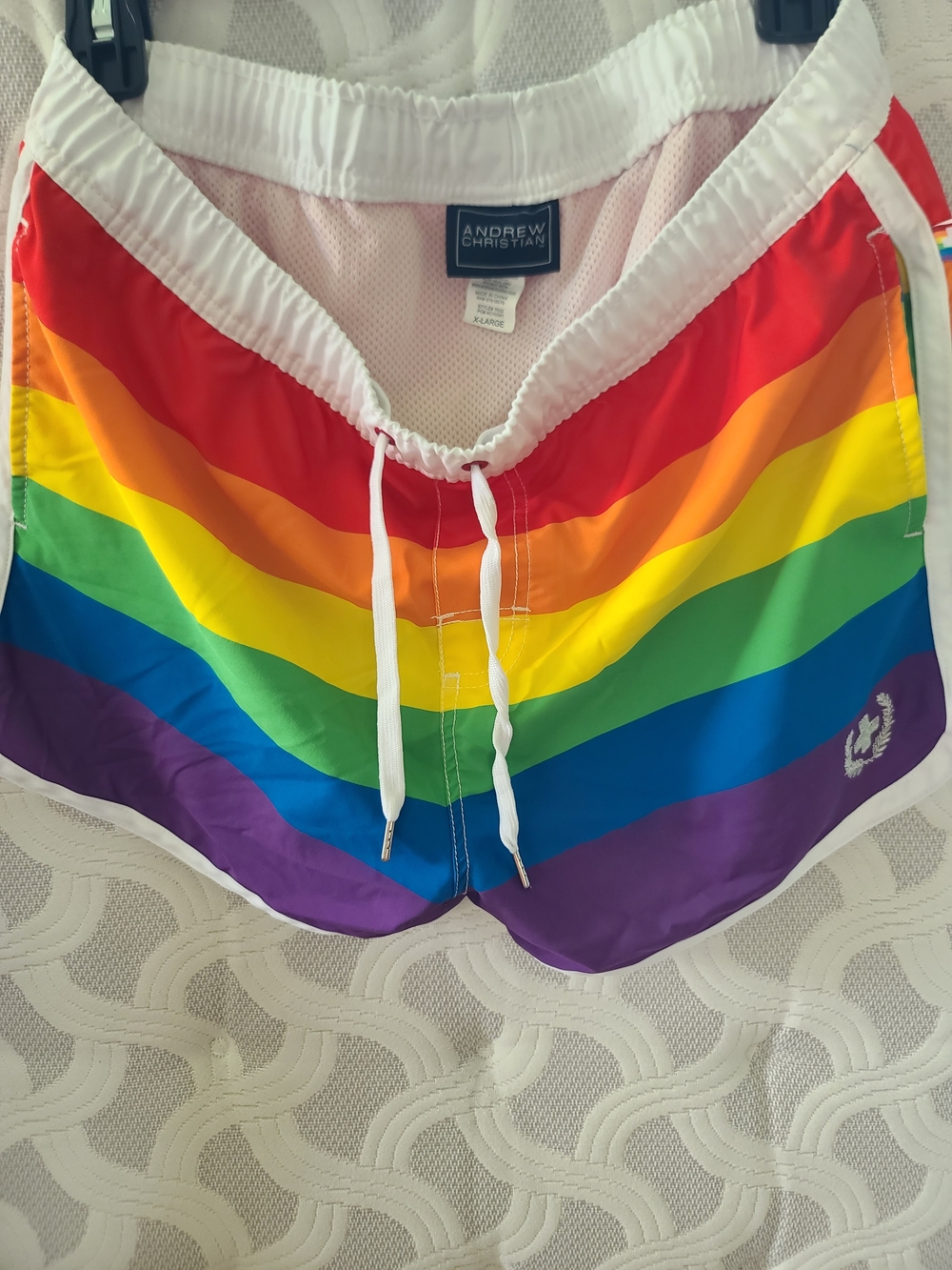 Men's Andrew Christian Pride Swim Trunks